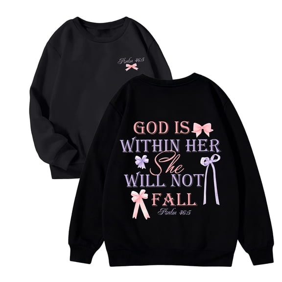 DHFJKG Kids Sweatshirt For Girls Long Sleeve Crewneck Letter Print Pullover Lightweight Active Wear 3-10 Years Casual Tops