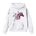 thumbnail image 1 of DHFJKG Kids Teens Hoodies Loose Fit Horse Print Long Sleeve Pocket Hooded Sweatshirts Pullover Girls Boys Versatile Tops, 1 of 3