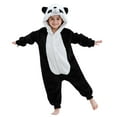 thumbnail image 1 of DHFJKG Kids Unisex Animals Fuzzy Onesie Children With Ears Hood Fluffly Shaggy Long Sleeve Button Down Jumpsuits For Boys Girls Children 3-12 Years Home Relaxation Cute One-Pieces, 1 of 4