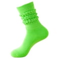 thumbnail image 1 of DHFJKG Knee High Socks For Women Slouch Socks Solid Color Preppy Style Ribbed Casual Stockings, 1 of 3