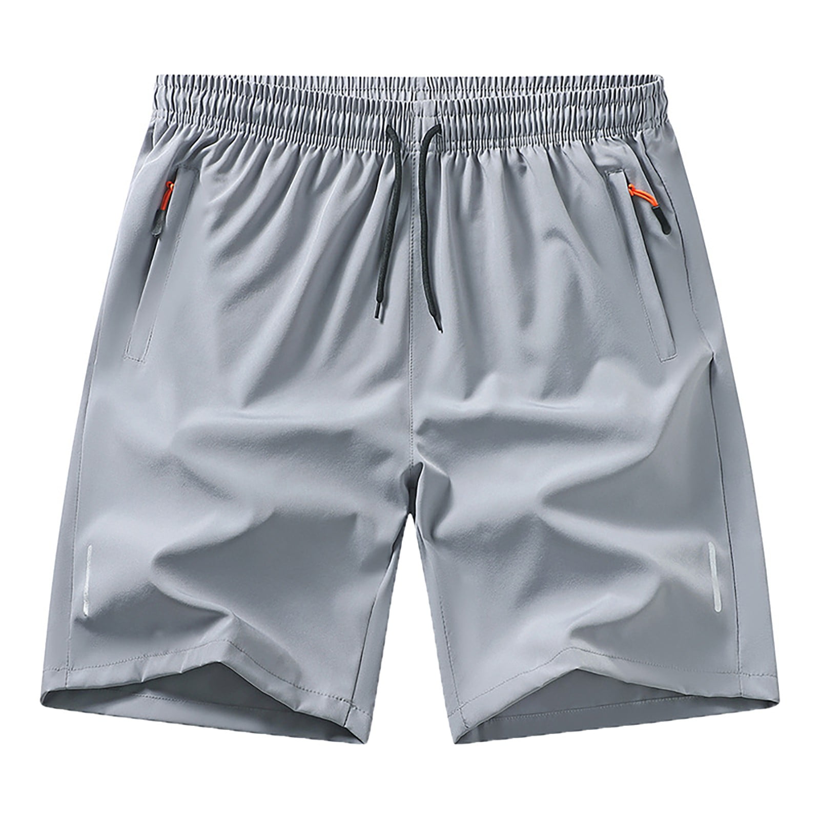 Men's Regular Fit Shorts - Solid Color with Colorful Stripe Design main image 0