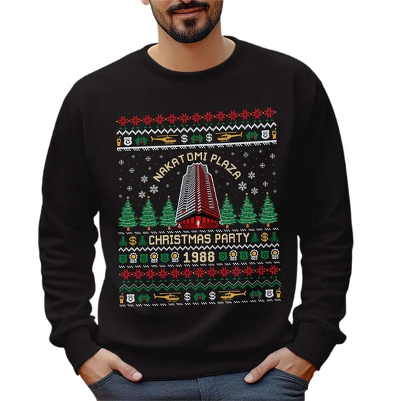 DHFJKG Men's Santa Pullover Printed Sweatshirt Long Sleeve Crewneck Christmas Holiday Autumn Winter Sports Casual Pullover Comfort Tops