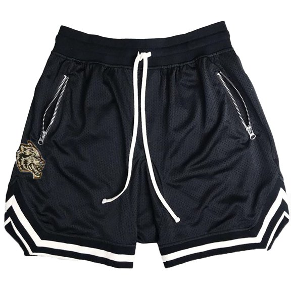 DHFJKG Mens Basketball Sports Shorts Breathable Mesh Drawstring Waist Loose Fit Knee Length Shorts Athletic Gym Clothes Stylish Bottoms