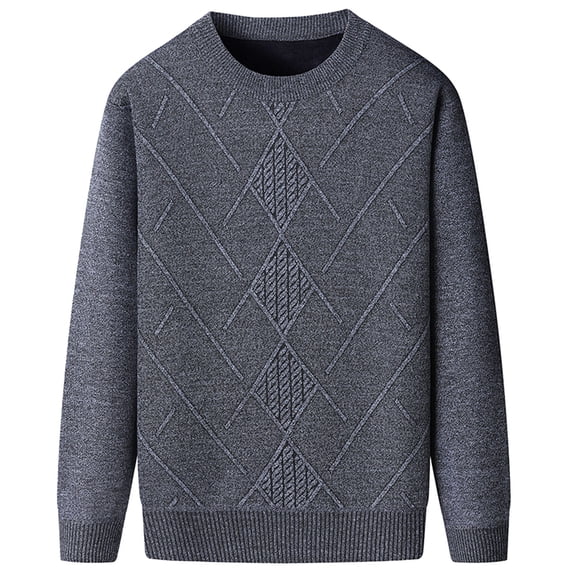 DHFJKG Mens Knitted Base Pullover Sweaters Regular Fit Crewneck Knitting Sweater With Ribbing Edge Long Sleeve Solid Color Leisure Jumper Tops