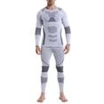 thumbnail image 1 of DHFJKG Mens Thermal Base Layer Ski Wear 2 Piece Set Breathable Quick-Dry Long Sleeve Shirt And Pants For Athletic Training Snow Sports Classic Outfit, 1 of 3