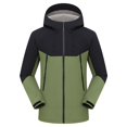 thumbnail image 1 of DHFJKG Mens Windbreaker Hardshell Jacket Fuzzy Lining Windproof Hooded Outdoor Mediun Length Zipper Utility Coat For Cold Weather Comfort Outerwear, 1 of 5