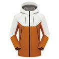 thumbnail image 1 of DHFJKG Mens Windbreaker Hardshell Jacket Fuzzy Lining Windproof Hooded Outdoor Mediun Length Zipper Utility Coat For Cold Weather Versatile Outerwear, 1 of 5