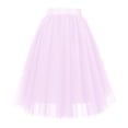 thumbnail image 1 of DHFJKG Mesh Layered Skirts For Women Tutu Tulle Flowy A-Line Mid Length Party Wear Comfortable Elastic Waistband High Rise Soft Skirt, 1 of 2