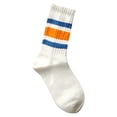 thumbnail image 1 of DHFJKG Mid Calf Socks For Women Sporty Retro Striped Textured Ribbed Soft Summer Casual Socks, 1 of 1