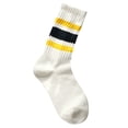 thumbnail image 1 of DHFJKG Mid Calf Socks For Women Sporty Retro Striped Textured Ribbed Soft Summer Casual Socks, 1 of 2