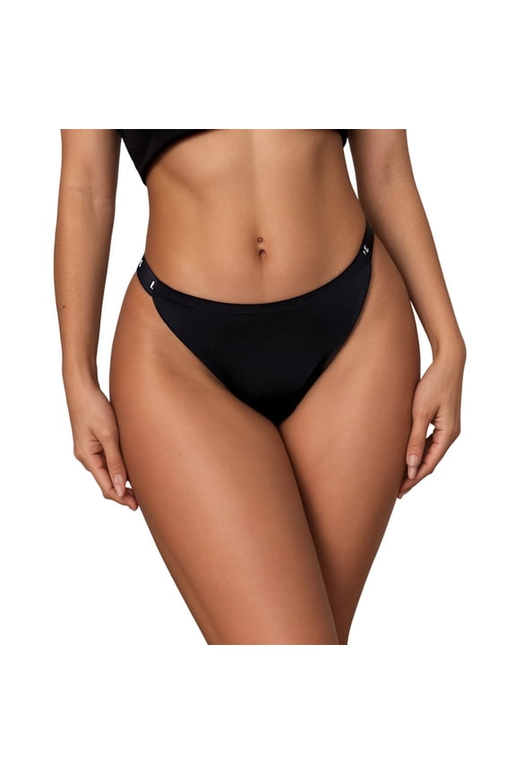 Period Bikini Bottoms Women Leakproof Swim Thong Athletic Swimwear Bottoms For Beach Pool Gym With Letter Print Comfortable Beachwear