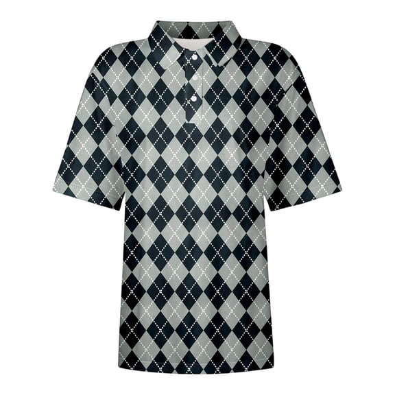 DHFJKG Polo Shirts For Women Short Sleeve Regular Fit Turndown Collar Top Casual Daily Wear Soft Golf Tennis Shirts Trendy Tops