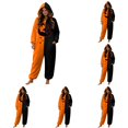 thumbnail image 1 of DHFJKG Pumpkin Onesie For Women Adult Halloween Pajamas Fuzzy Jumpsuit Long Sleeve Hooded Loungewear, 1 of 5