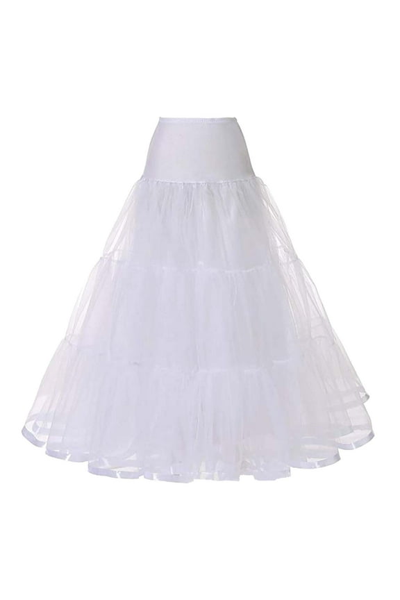 Skirts For Women Boneless Petticoat Crinoline Underskirt Floor Length Mesh Tiered Wedding Dress Stylish Skirt