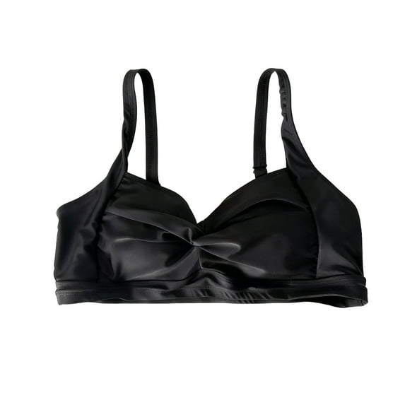 DHFJKG String Bikini Tops For Women Bathing Suit Swim Ruched Bikini Top With Adjustable Straps Solid Color Stylish Beachwear