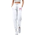 thumbnail image 1 of DHFJKG Sweatpants Women Joggers Bowknot Print Athletic Pants Comfortable Elastic Waist Drawstring Soft Ankle-Tied Stylish Trousers, 1 of 3