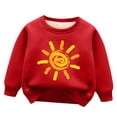 thumbnail image 1 of DHFJKG Sweatshirts Child Boys Girls Cartoon Sun Cute Printed Round Neck Sweatshirts Thickened Warm Sports Top Long Sleeve Trendy Tops, 1 of 3