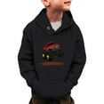 thumbnail image 1 of DHFJKG Sweatshirts Little Boys Girls Truck Car Printed Sweatshirts Long Sleeve Hooded Pocket Pullover Toddler Kids Winter Warm Shirt Sweater Tops For 3-14 Years Round Neck Soft Tops, 1 of 8