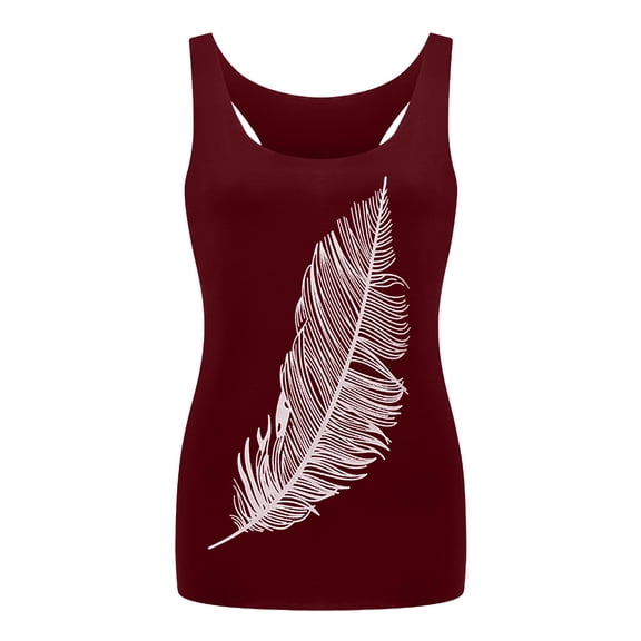 DHFJKG Tank Tops For Women Summer Sleeveless T Shirts Print Fashion Summer Casual Dressy Outfit Vacation Clothes Trendy Top
