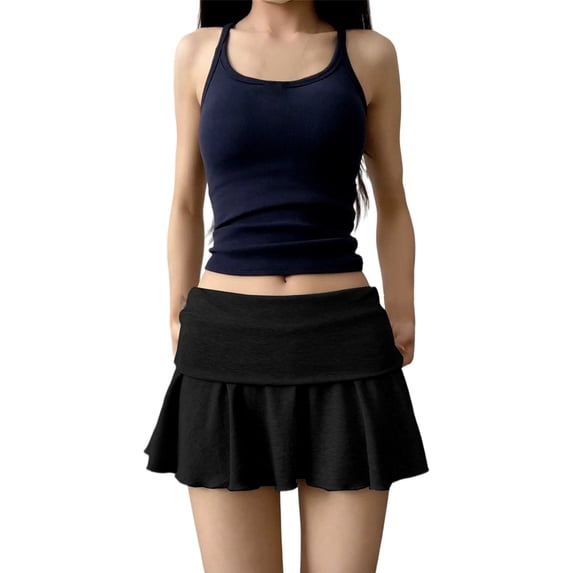 DHFJKG Tennis Skirts For Women High Waist Pleated Athletic Skorts For Workout Yoga Running Stretchy Wide Waistband Comfortable Soft Skirt