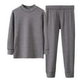 thumbnail image 1 of DHFJKG Thermal Underwear For Kids Long John Set Long Sleeve Crew High Neck Top Bottoms Winter Base Layer For Child Teen 5-15 Years Old Leisure Outfit, 1 of 4