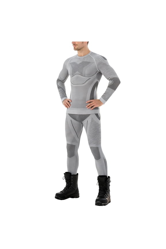 Thermal Underwear For Men Ski Wear 2 Piece Winter Base Layer Long Sleeve Shirt Pants For Cold Weather Snow Activewear Classic Outfit