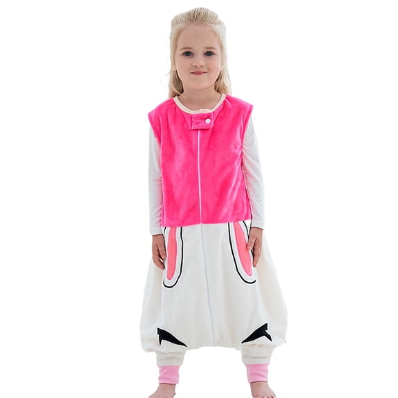 DHFJKG Toddler Boy Girl Jumpsuits Thermal Long Sleeve Loose Fit Cute Zipper Onesie For Toddlers 1-6 Years Winter Outfit Home Relaxation Leisure One-Pieces