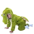 thumbnail image 1 of DHFJKG Toddlers Kids Animal Onesie Plush Hooded Cartoon Dinosaur Zipper Jumpsuit For Boys Girls Performance Stage Play Party Outfit Comfort One-Pieces, 1 of 3
