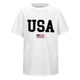 thumbnail image 1 of DHFJKG US National Flag Shirts For Boys Graphic Tee 250 Years USA 4Th Of July Anniversary Kids Clothes 2-13Y, 1 of 4