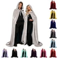 thumbnail image 1 of DHFJKG Unisex Adults Hooded Cloak Velvet Cape For Halloween Party, 1 of 4