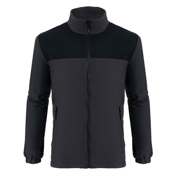 DHFJKG Unisex Windbreaker Hardshell Jacket Windproof Stand Collar Zip Up Utility Coat With Zipper Pockets Autumn Winter Outdoor Classic Outerwear