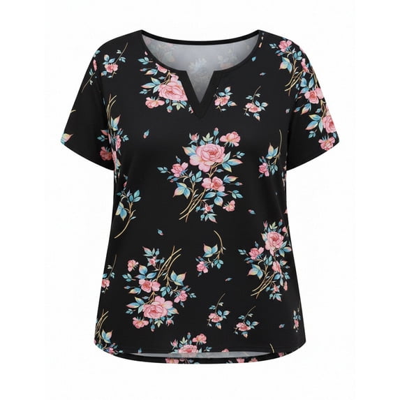DHFJKG V Neck T Shirt Women Leopard Graphic Tee Short Sleeve Summer Patchwork Color Loose Fit Tshirts Trendy Tops