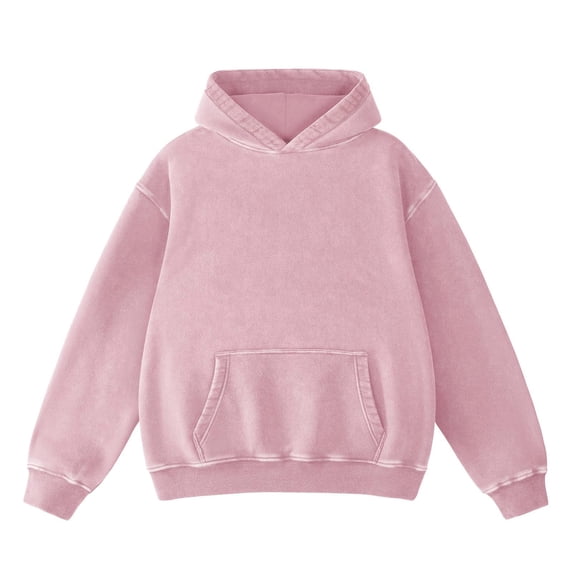 DHFJKG Vintage Hoodies For Women Acid Washed Sweatshirt Baggy Streetwear Long Sleeve Fall Pullover Tops