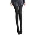 thumbnail image 1 of DHFJKG Winter Thermal Leggings For Women Fuzzy Lining High Waist Seamless Ribbed Base Layer Opaque Pantyhose Full Length For Cold Weather Soft Trousers, 1 of 7