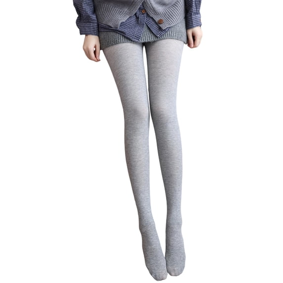 DHFJKG Winter Thermal Leggings For Women Fuzzy Lining High Waist Seamless Ribbed Base Layer Opaque Pantyhose Full Length For Cold Weather Stylish Trousers