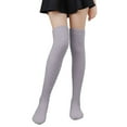 thumbnail image 1 of DHFJKG Winter Thermal Thigh High Socks For Women Fuffy Thickened Warm Over Knee Socks Solid Color Cozy Stockings, 1 of 5