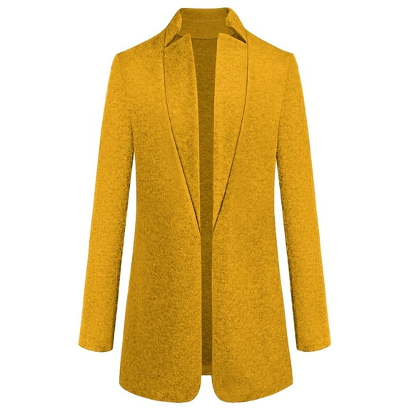 DHFJKG Women Wool Coat Elegant Solid Color Stand Collar Long Sleeve Mid-Long Outerwear For Autumn And Winter Soft Jackets