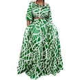 thumbnail image 1 of DHFJKG Women's 2 Piece Skirt Sets Floral Summer Outfits Half Sleeve Scoop Neck Crop Top Maxi Skirts With Pockets Vacation Matching Set Versatile Outfit, 1 of 9