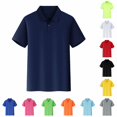 thumbnail image 1 of DHFJKG Women's And Men's Polo Shirts Workwear Summer Short Sleeve Breathable Polos, Sizes S-XXXXL, 1 of 4