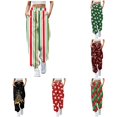 thumbnail image 1 of DHFJKG Women's Christmas Print Sweatpants Drawstring Tapered Joggers Pants Comfortable Loose High Waisted Sweat Pants With Pockets, 1 of 4