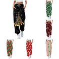 thumbnail image 1 of DHFJKG Women's Christmas Print Sweatpants Drawstring Tapered Joggers Pants Comfortable Loose High Waisted Sweat Pants With Pockets, 1 of 4