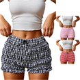 thumbnail image 1 of DHFJKG Women's Ruffle Shorts Plaid Bloomer Shorts Elastic Waist Cute Summer Bottoms Hot Pants, 1 of 7