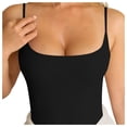 thumbnail image 1 of DHFJKG Women's Sleeveless Tank Top Sexy Tight Scoop Neck Ribbed Basic Cami Shirts Summer Workout Clothes Soft Tops, 1 of 9