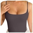 thumbnail image 1 of DHFJKG Women's Sleeveless Tank Top Sexy Tight Scoop Neck Ribbed Basic Cami Shirts Summer Workout Clothes Versatile Tops, 1 of 8