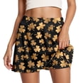 thumbnail image 1 of DHFJKG Womens Athletic Skorts For Running Tennis Clover Print Workout Mini Skirt With Built In Shorts Comfortable Activewear Versatile Skirt, 1 of 7