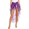 thumbnail image 1 of DHFJKG Womens Belly Dance Scarf Midi Skirts Ruffles Sequined Tiered Tutu Skirt Latin Tango Dance Stylish Skirt, 1 of 6