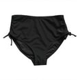 thumbnail image 1 of DHFJKG Womens Bikini Bottoms Mid Rise Side Drawstring Sexy Ruched Full Coverage Swim Briefs Soft Beachwear, 1 of 4