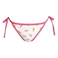 thumbnail image 1 of DHFJKG Womens Bikini Bottoms Reversible Swimsuit Low Rise Side Tie Swim Briefs Pool Beach Resort Wear, 1 of 4