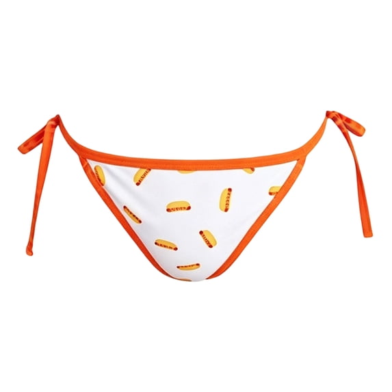 DHFJKG Womens Bikini Bottoms Reversible Swimsuit Low Rise Side Tie Swim Briefs Pool Beach Resort Wear