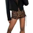 thumbnail image 1 of DHFJKG Womens Casual Club Leopard Shorts Sparkly Sequins Slim Fit Mini Hot Shorts Rave Bottoms Versatile Night Out Wear, 1 of 9